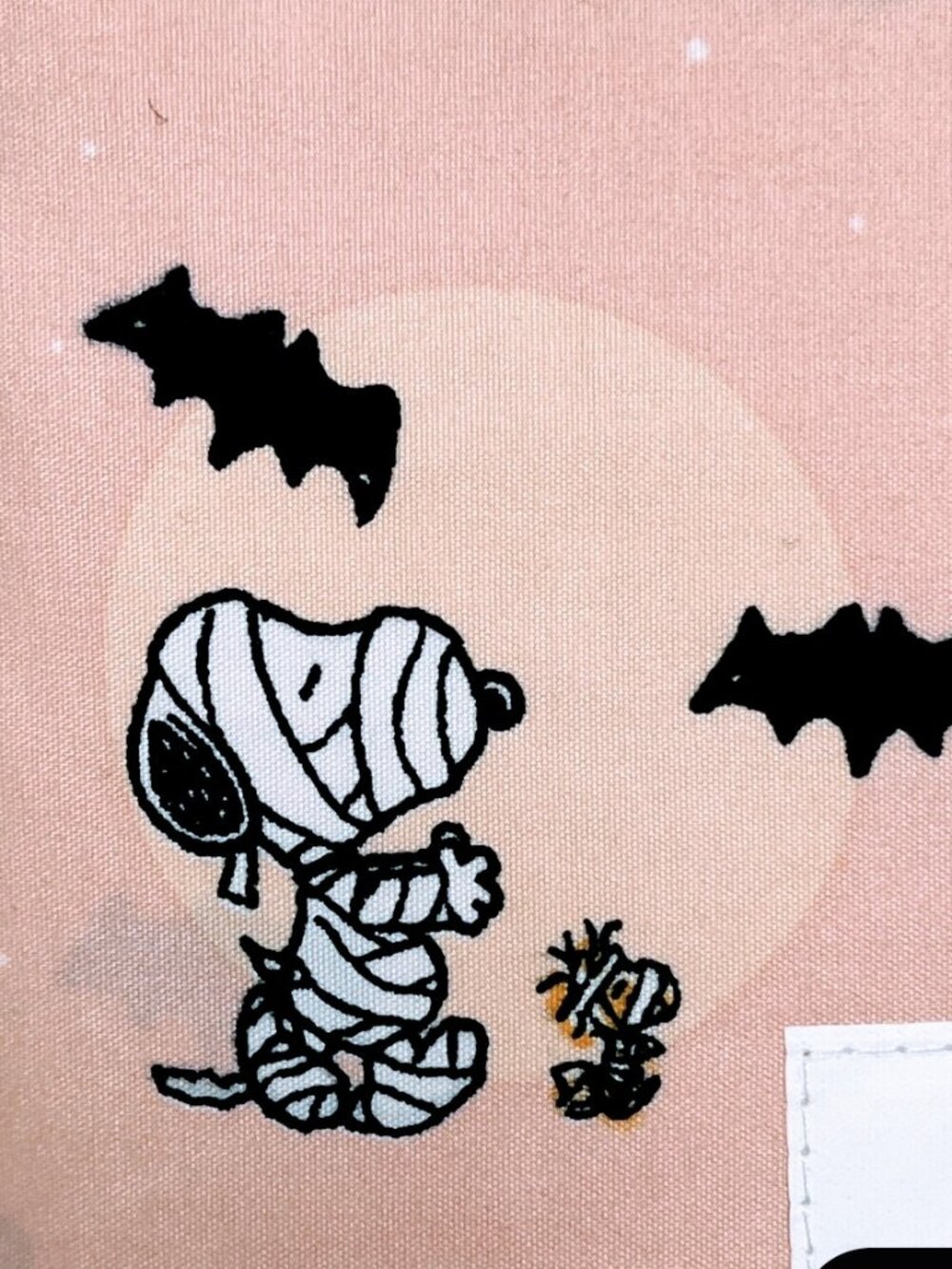 Snoopy Mummy Pink Halloween Queen Bed Sheets Set With Woodstock Peanuts Bats NWT